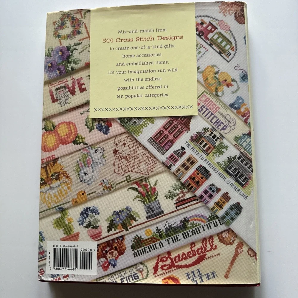 501 Cross Stitch‎ Designs Sam Hawkins American School Of Needlework HB Book